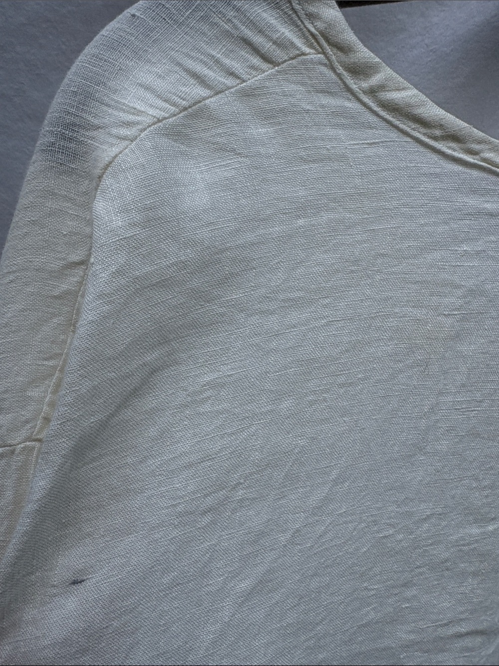 FLAX by Jeanne Engelhart Cream Linen Button-Front Tunic - Picture 11 of 14